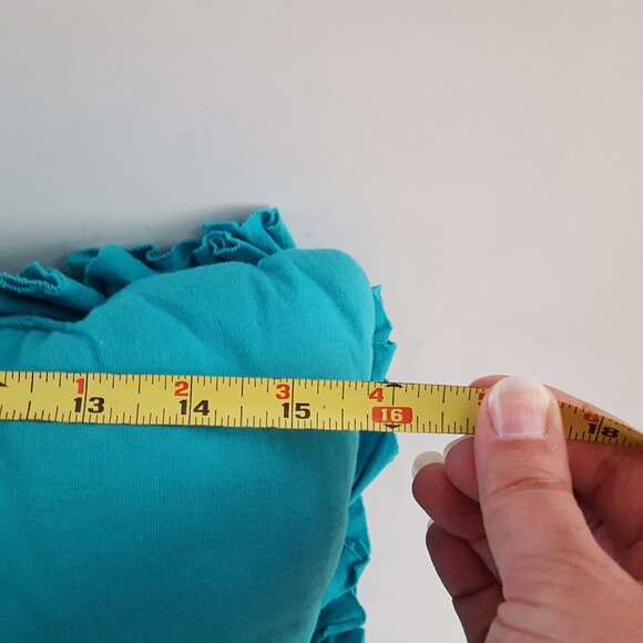 Decorative Throw Pillow Teal - Picture 3 of 4